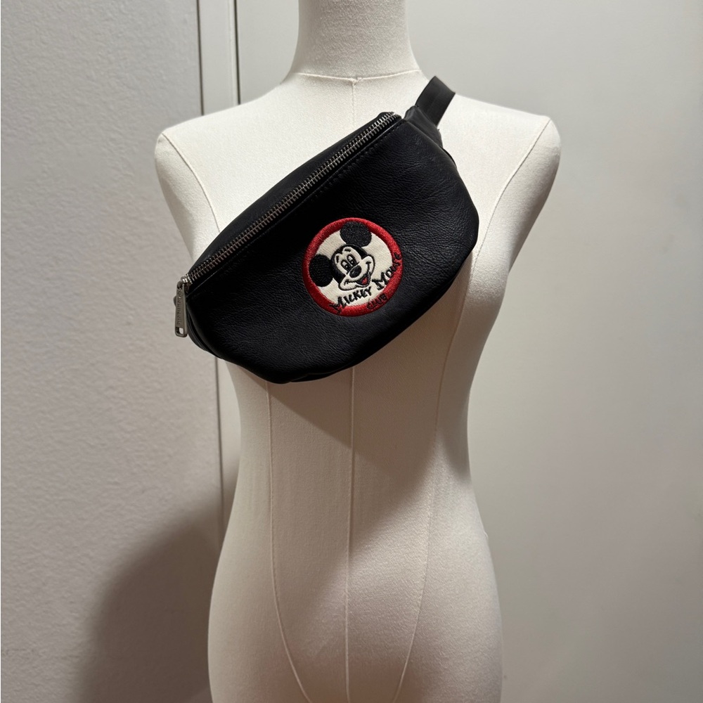 Loungefly Black and Red Mickey Mouse Belt Bag